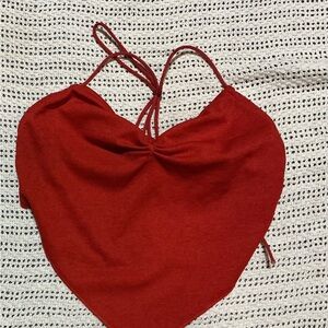 SHEIN Red Halter Top
